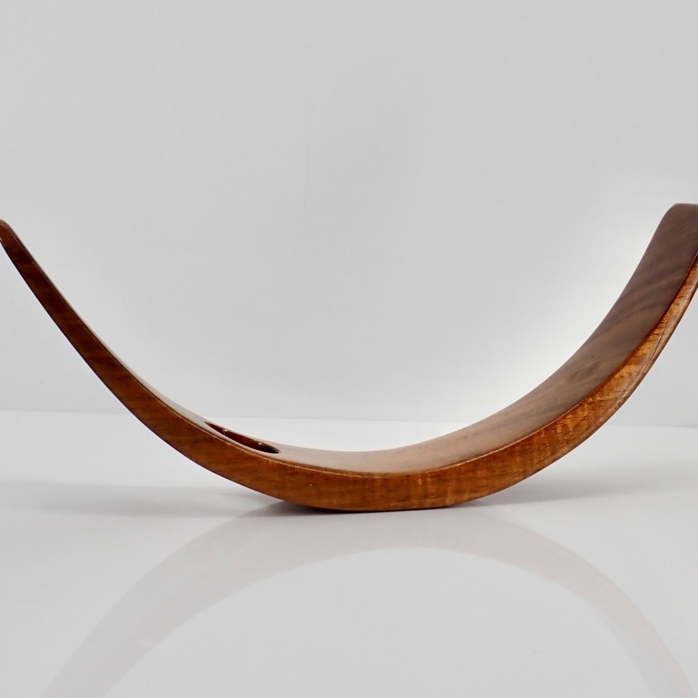 Wooden Curved wine bottle holder